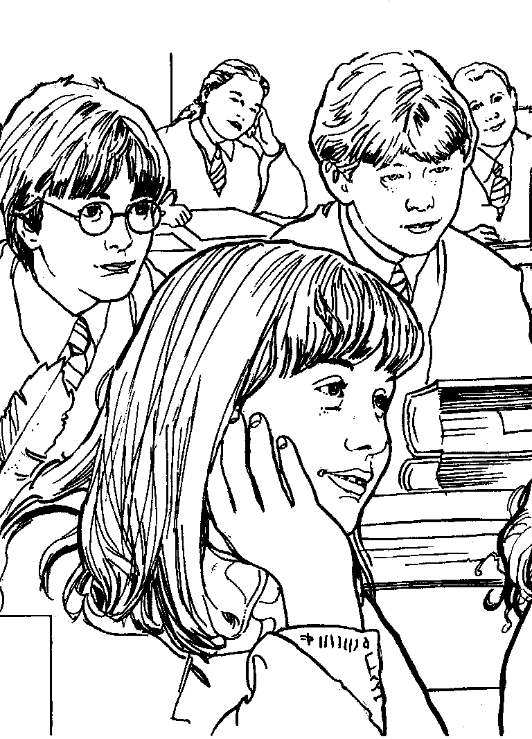 Plansa de colorat cu Harry Potter 182 93